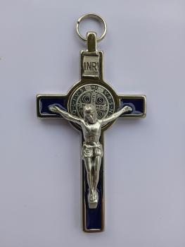Benedictine cross metal 7.5 x 5 cm